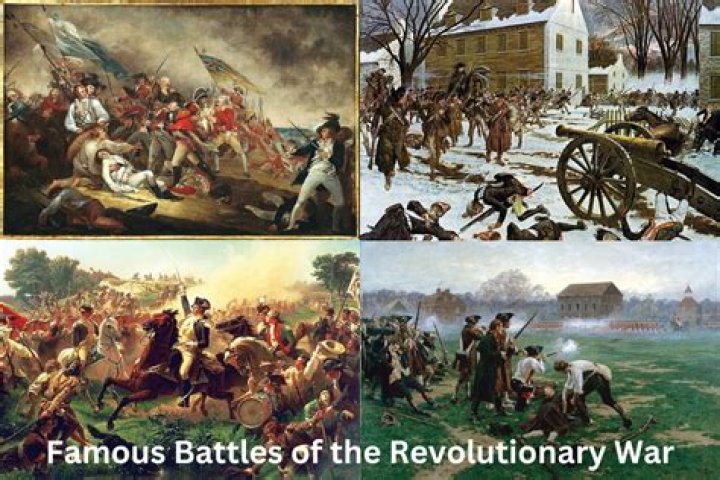 What was the order of the battles in the Revolutionary War