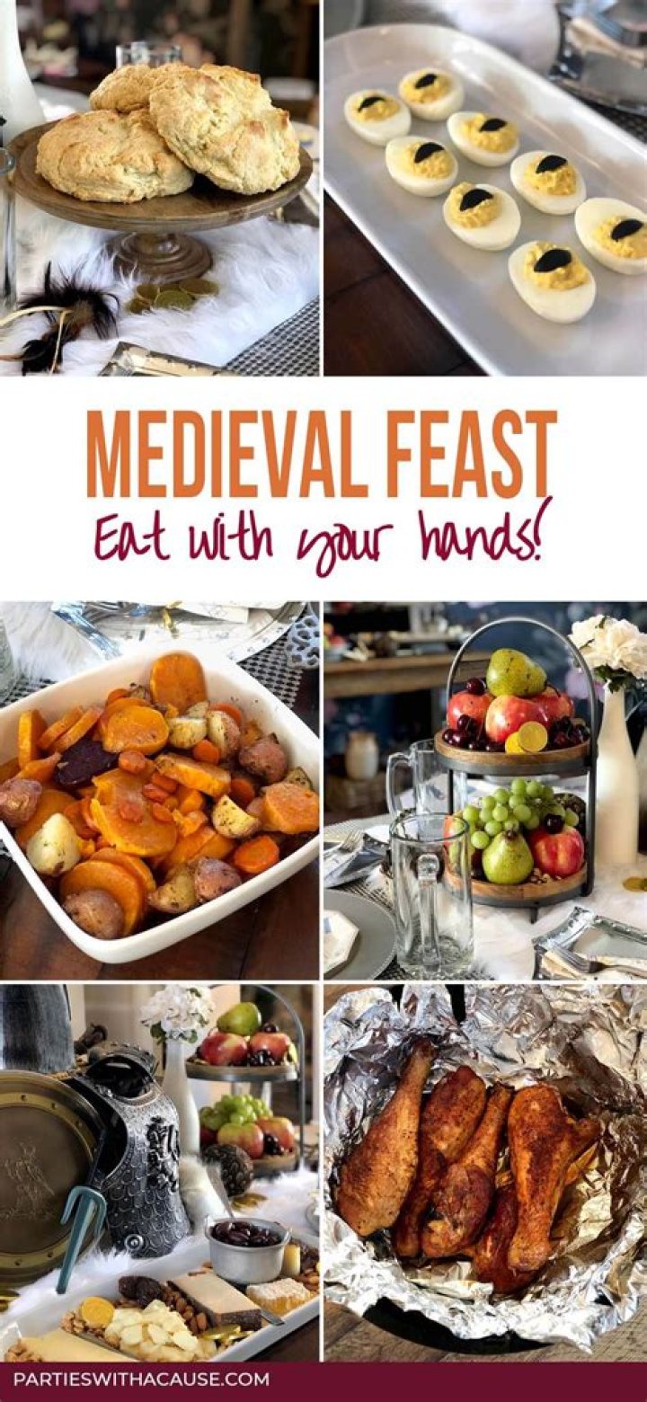 What would be in a medieval feast
