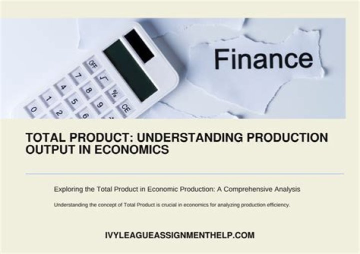 Whats total product in economics