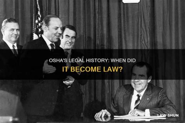 When did OSHA sign law