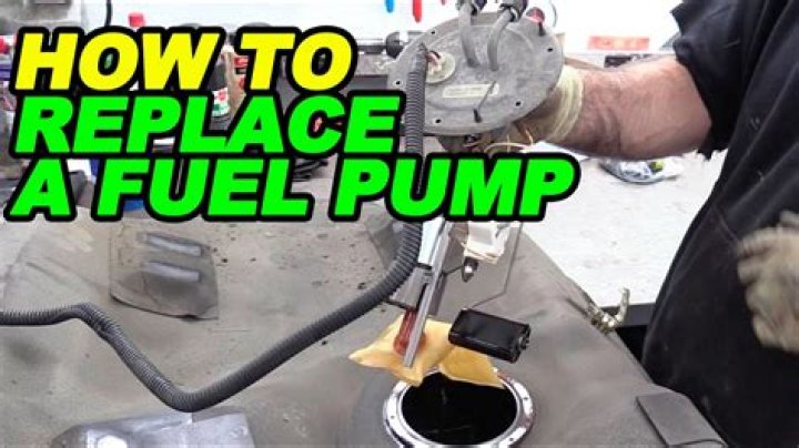 When should I replace my fuel pump