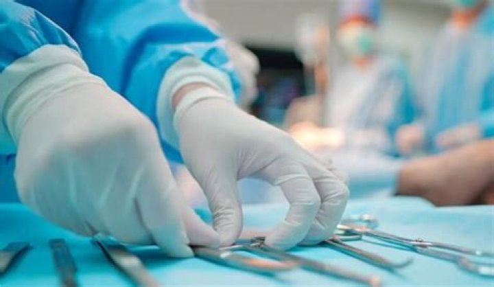 Which part of a sterile gown is actually considered sterile