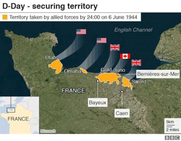 Who attacked the beaches on D-Day