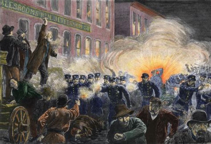 Who caused the Haymarket riot