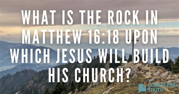 Who is the rock in Matthew 16