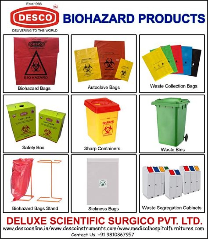 Who uses biohazard containers