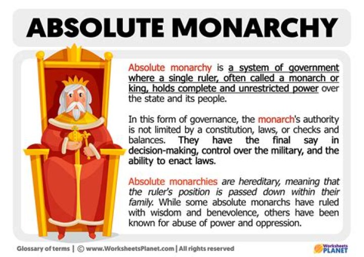 Who was the most absolute monarch