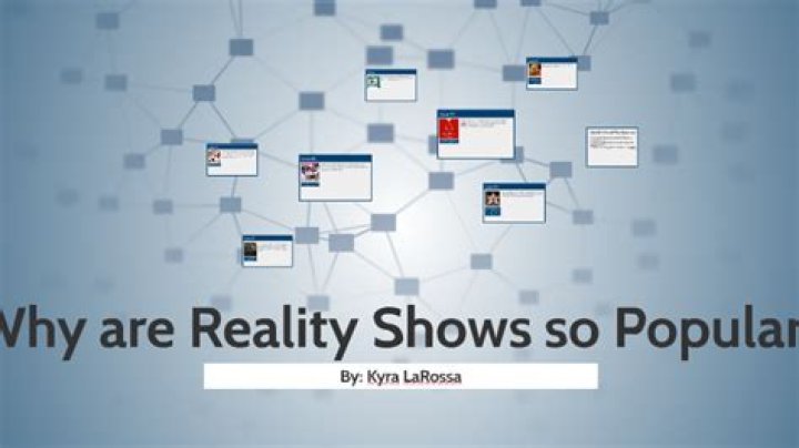 Why are reality shows popular