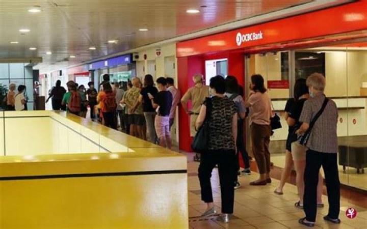 Why are there queues at banks