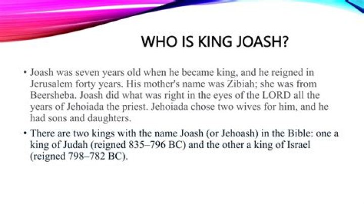 Why did King Joash kill Zechariah
