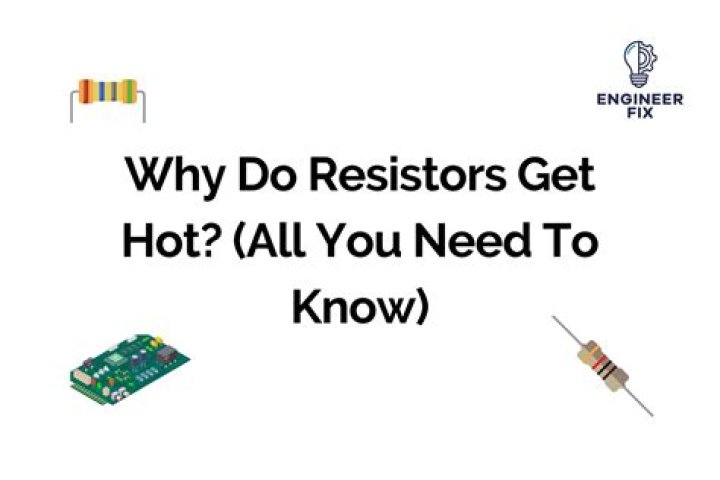 Why do LED load resistors get hot