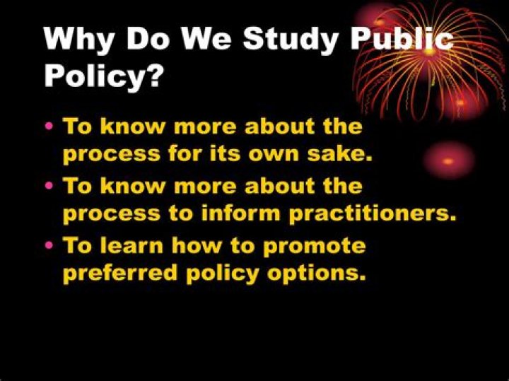 Why do we study public policy