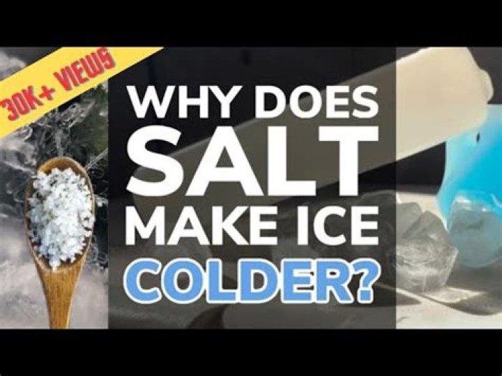 Why Does salt Make ice ice colder