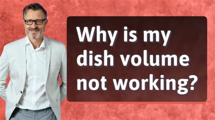 Why is my dish volume not working