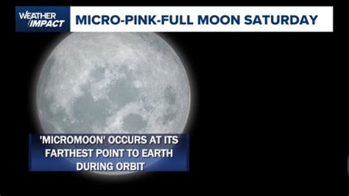 Why is the moon pink in April