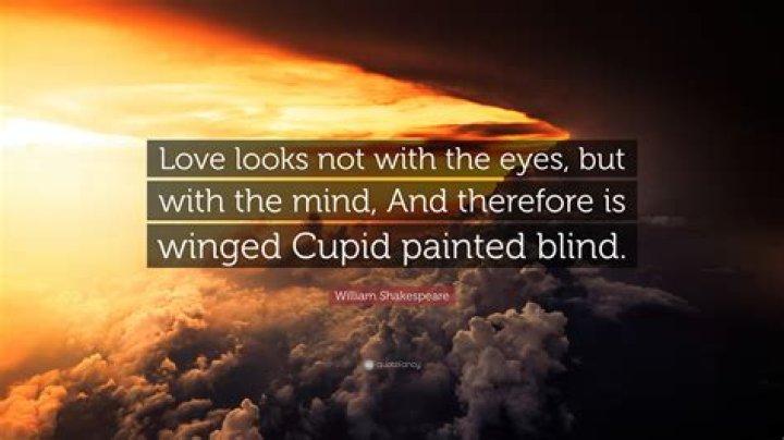 Why is winged Cupid painted blind