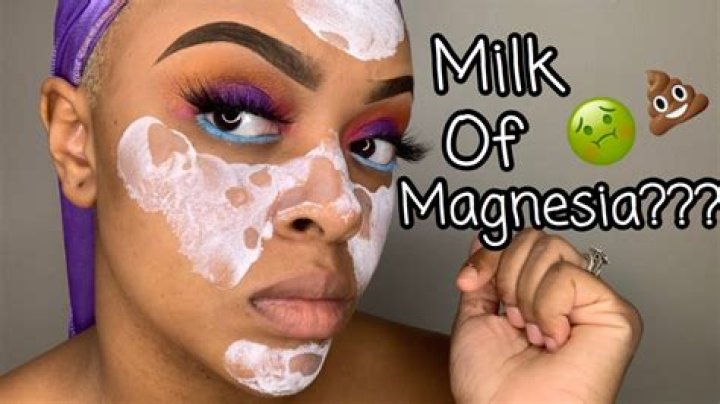 Why would you put milk of magnesia on your face