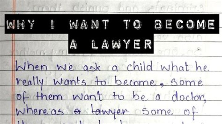 Why would you want to be a lawyer